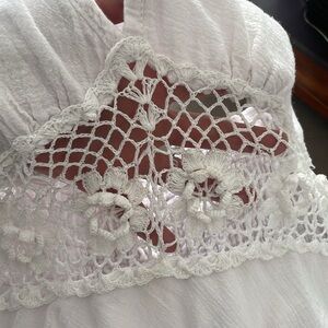 Elegant White Lace Halter Dress 🌸 Custom Made, One Size Fits All 😊*